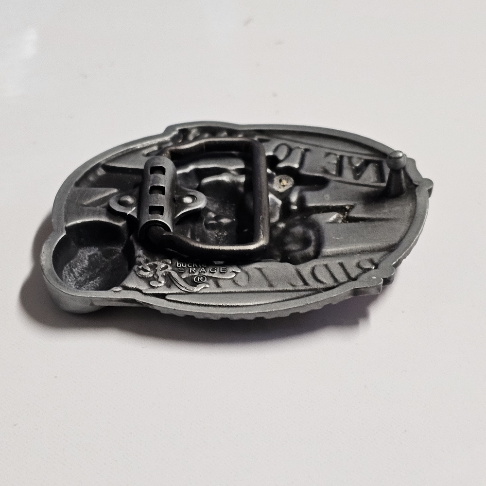 “Live to Ride, Ride to Live” Motorcycle Belt Buckle – Skeleton Rider – RAGE - Picture 4 of 4
